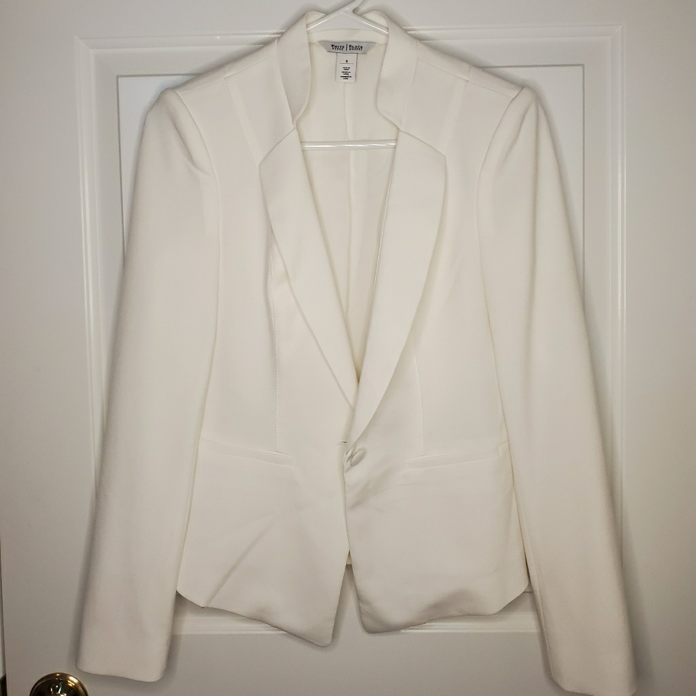 White House Black Market White Blazer